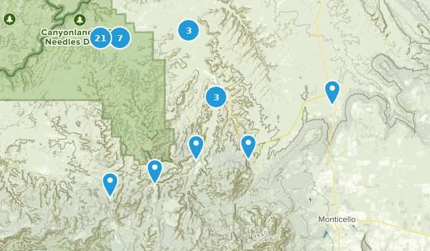 Monticello, Utah Map
