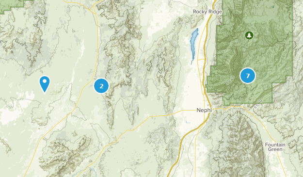 Nephi, Utah Map
