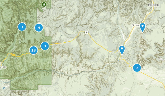 Orderville, Utah Map