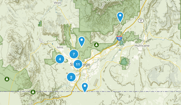Saint George, Utah Map