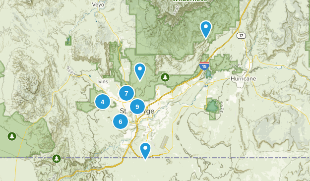 Saint George, Utah Map