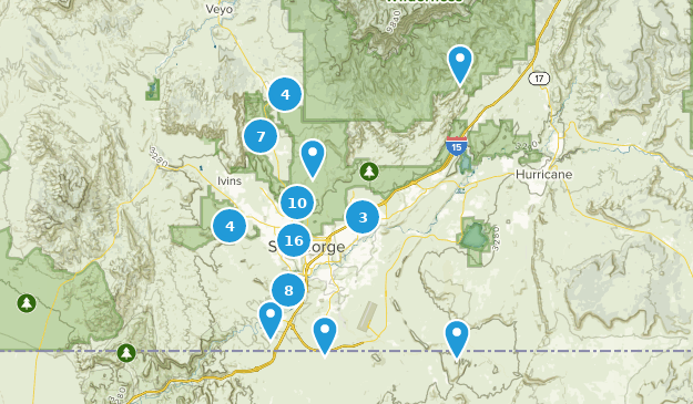 Saint George, Utah Map