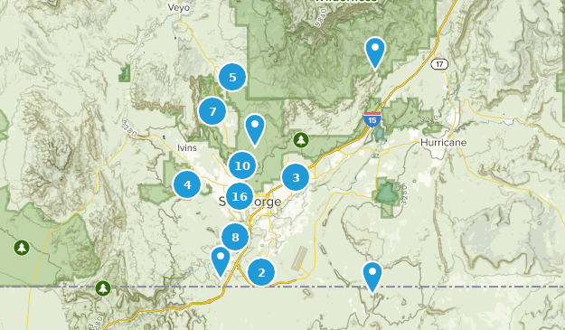 Saint George, Utah Map