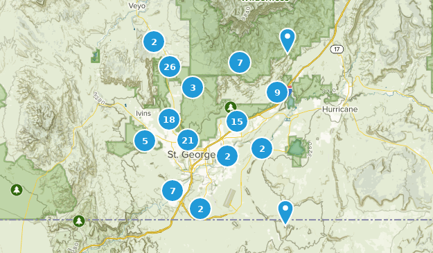Saint George, Utah Map