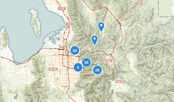 Salt Lake City, Utah Map