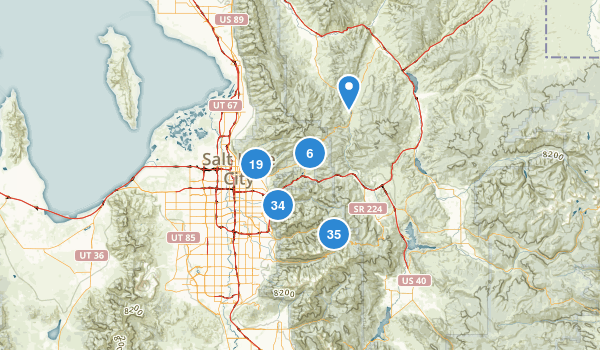 Salt Lake City, Utah Map