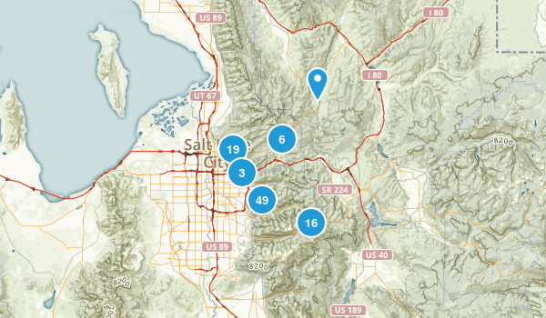 Salt Lake City, Utah Map