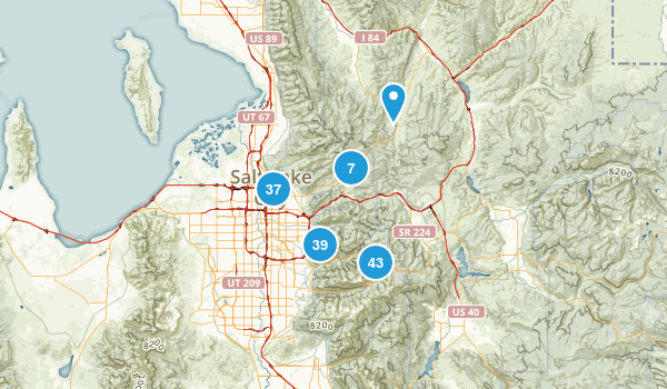 Salt Lake City, Utah Map
