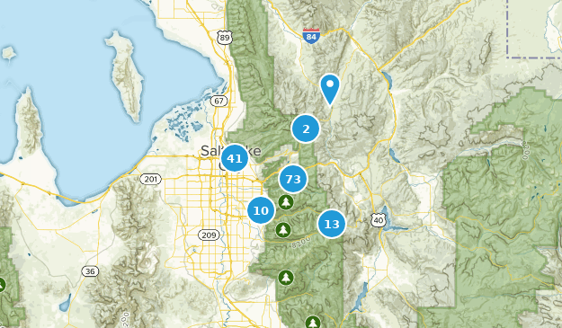 Salt Lake City, Utah Map