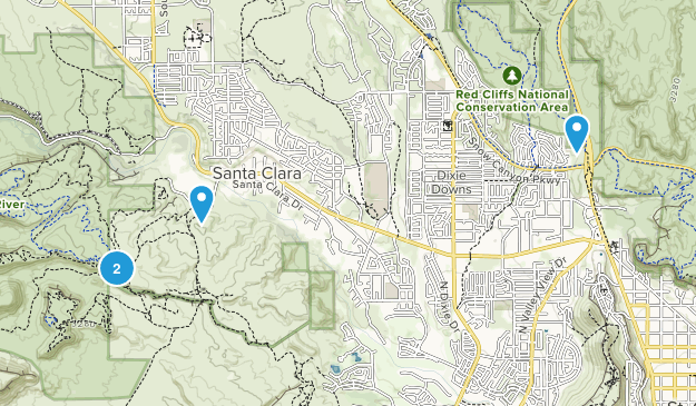 Santa Clara, Utah Map