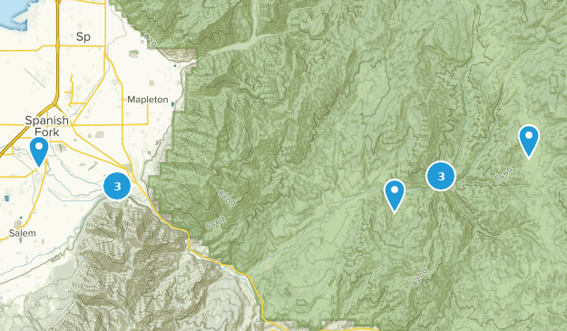 Spanish Fork, Utah Map