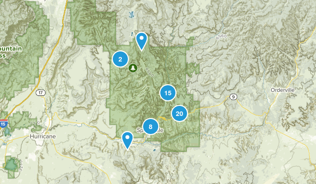 Springdale, Utah Map