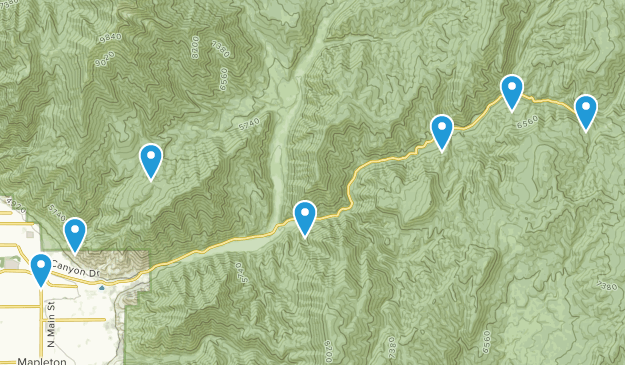 Springville, Utah Map