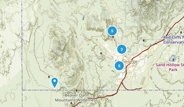 St George, Utah Map