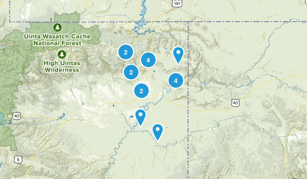 Vernal, Utah Map