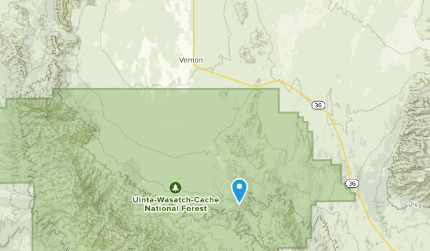 Vernon, Utah Map