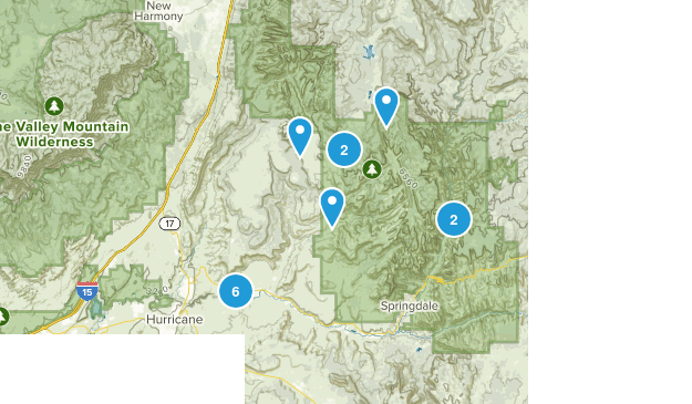 Virgin, Utah Map