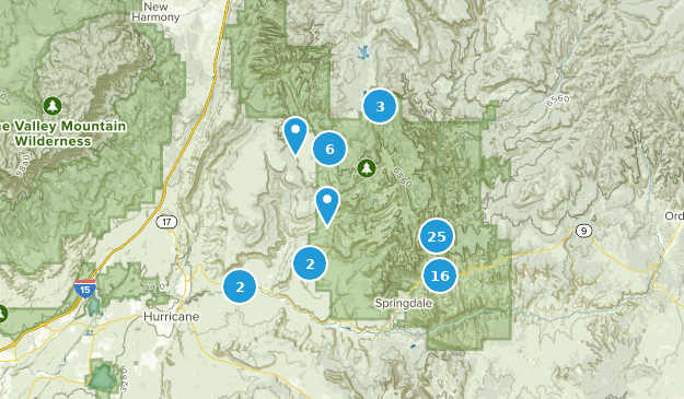 Virgin, Utah Map