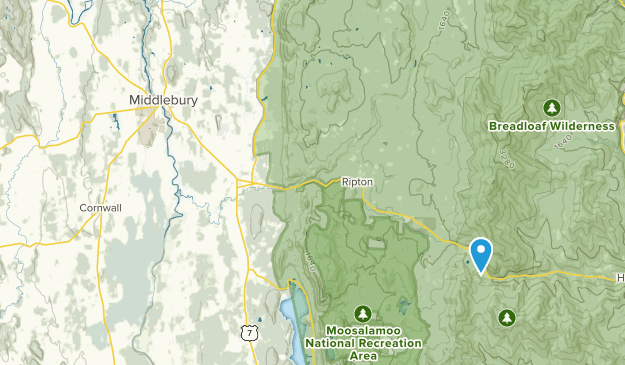 Bread Loaf, Vermont Map