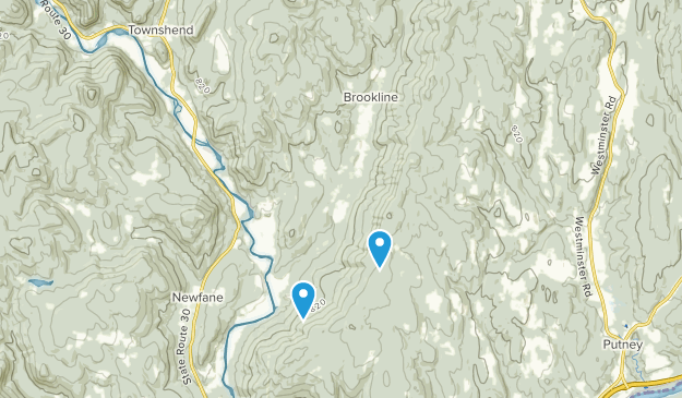 Brookline, Vermont Map