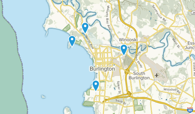 City map Burlington Vermont PDF