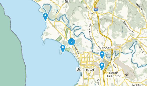 Burlington, Vermont Map