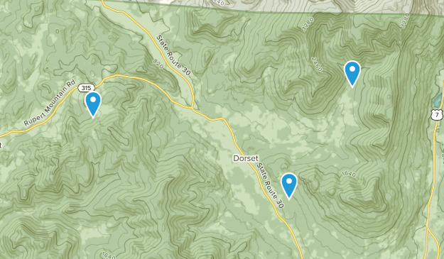 Dorset, Vermont Map