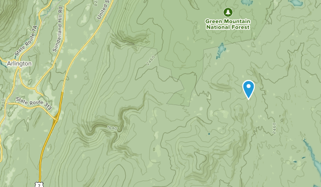 East Arlington, Vermont Map