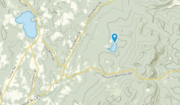 Greensboro Bend, Vermont Map
