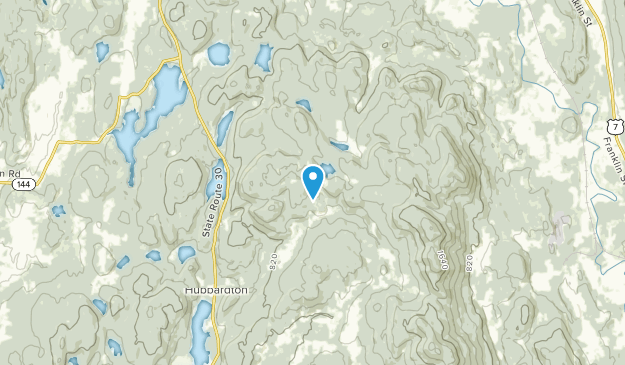 Hubbardton, Vermont Map
