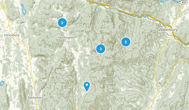 Huntington, Vermont Map