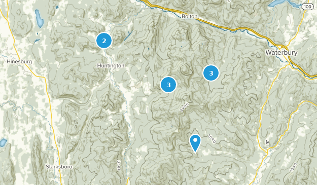 Huntington, Vermont Map