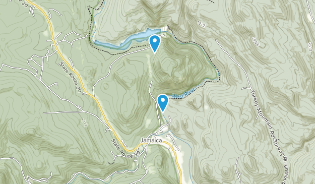 Jamaica, Vermont Map