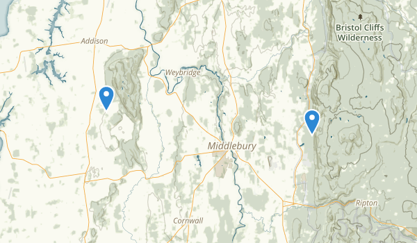 Middlebury, Vermont Map