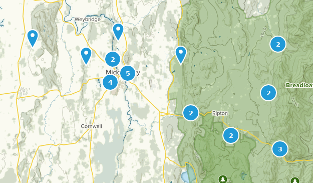 Middlebury, Vermont Map