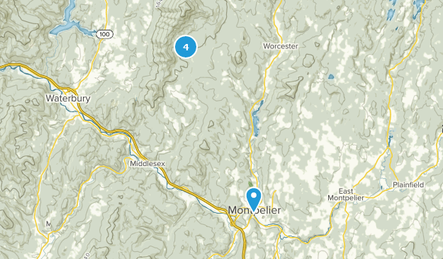 Montpelier, Vermont Map