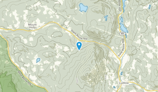 Mt. Holly, Vermont Map