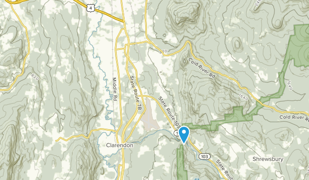 North Clarendon, Vermont Map