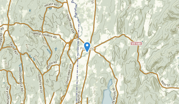 Poultney, Vermont Map