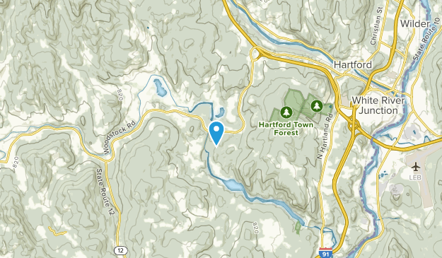 Quechee, Vermont Map