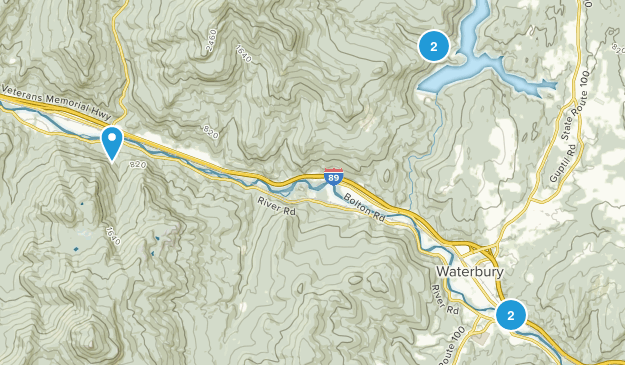Waterbury, Vermont Map