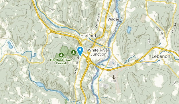 White River Junction, Vermont Map