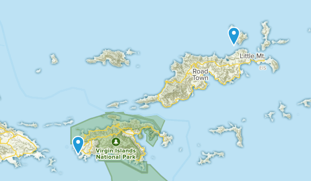 Cruz Bay, Virgin Islands Map