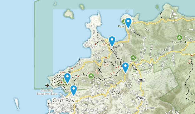 Cruz Bay, Saint John Map