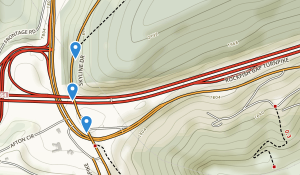Afton, Virginia Map