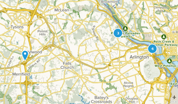 Arlington County, Virginia Map