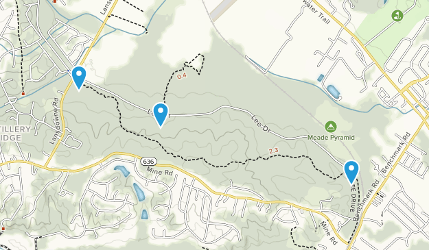 Artillery Ridge, Virginia Map