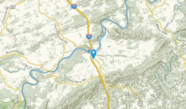 Austinville, Virginia Map