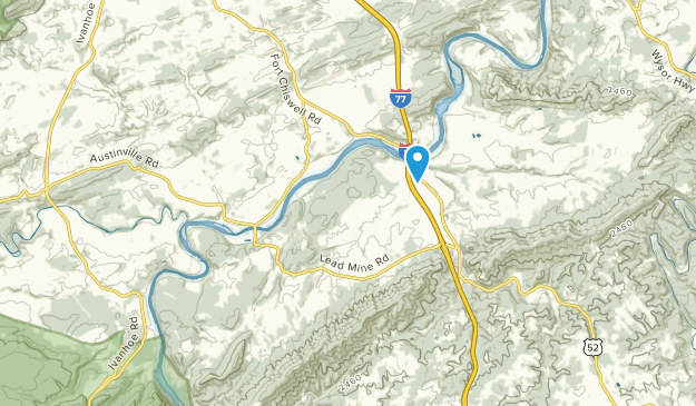 Austinville, Virginia Map