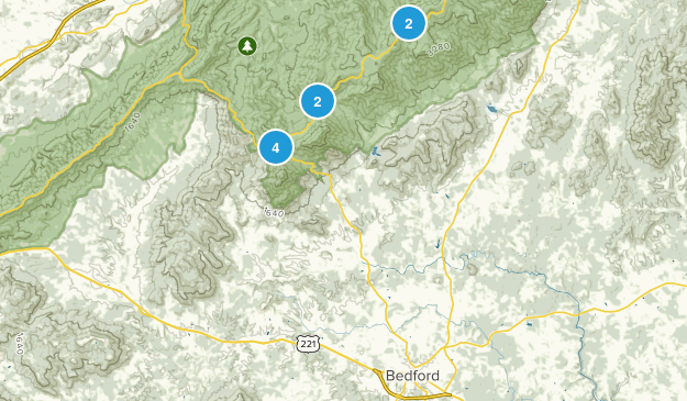 Bedford, Virginia Map